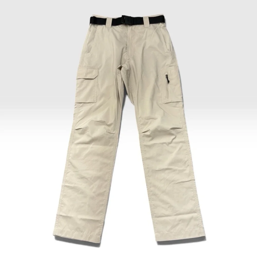 Columbia Men's Cargo Pants with Belt Size 28W 30L Hiking Outdoors Fishing